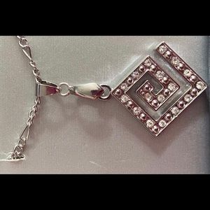 Sunning BNIB White Gold Plated Necklace/Earrings